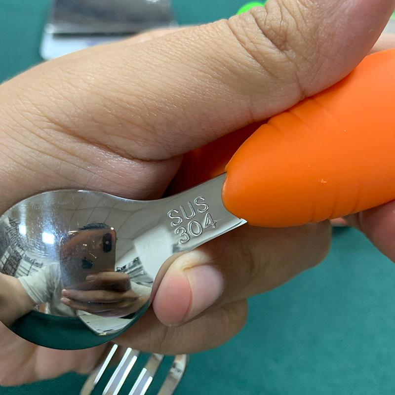 Carrot-Shaped Fork & Spoon