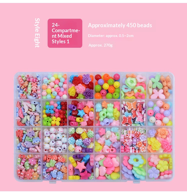 DIY 24-Grid Children’s Beading Craft Kit