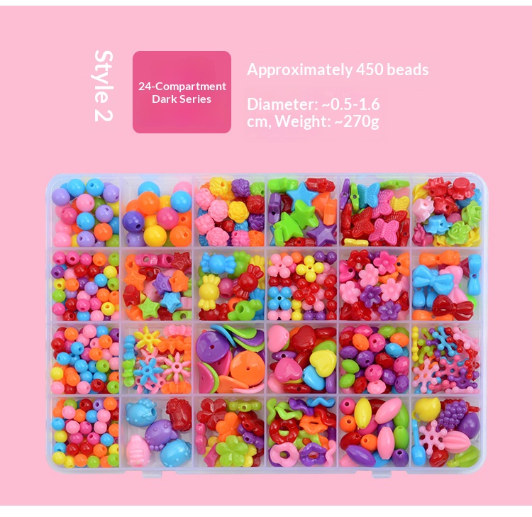 DIY 24-Grid Children’s Beading Craft Kit