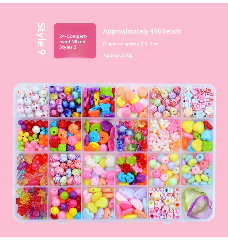 DIY 24-Grid Children’s Beading Craft Kit