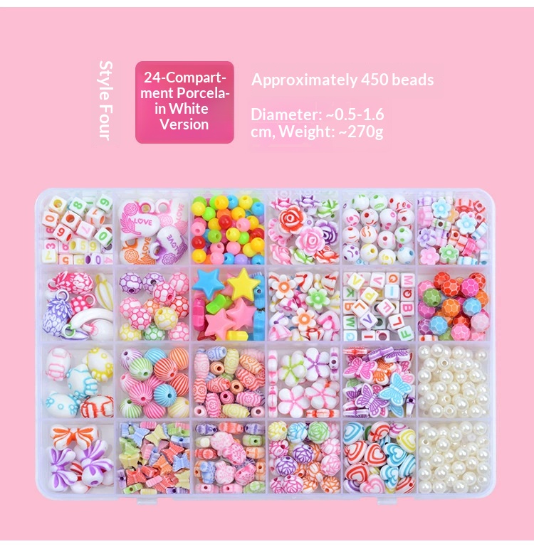 DIY 24-Grid Children’s Beading Craft Kit
