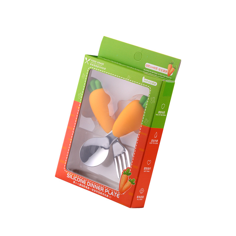 Carrot-Shaped Fork & Spoon