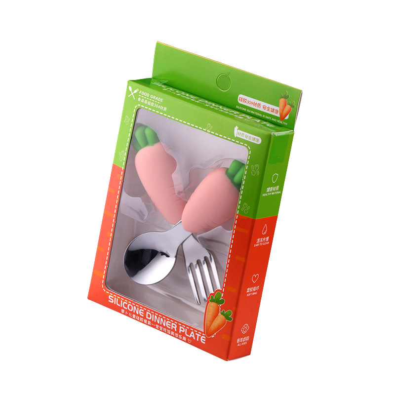 Carrot-Shaped Fork & Spoon