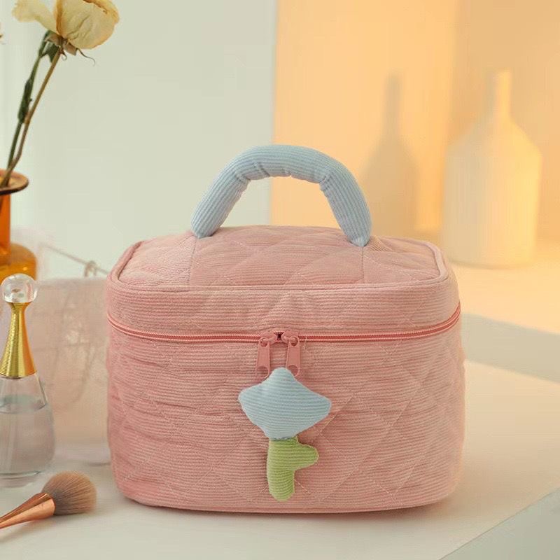 Corduroy Makeup Bag