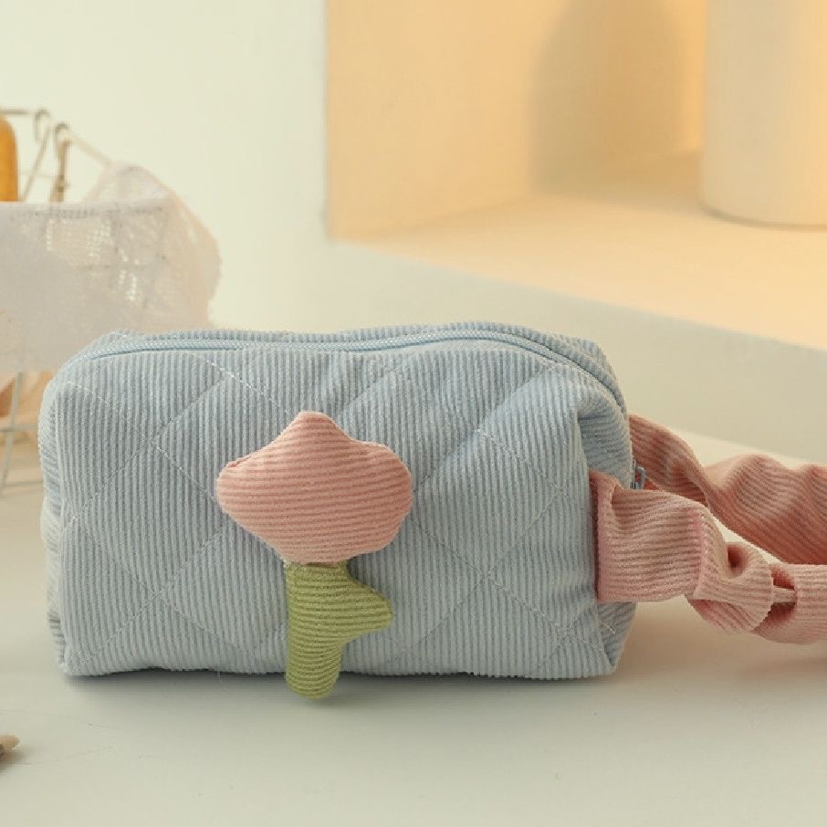 Corduroy Makeup Bag