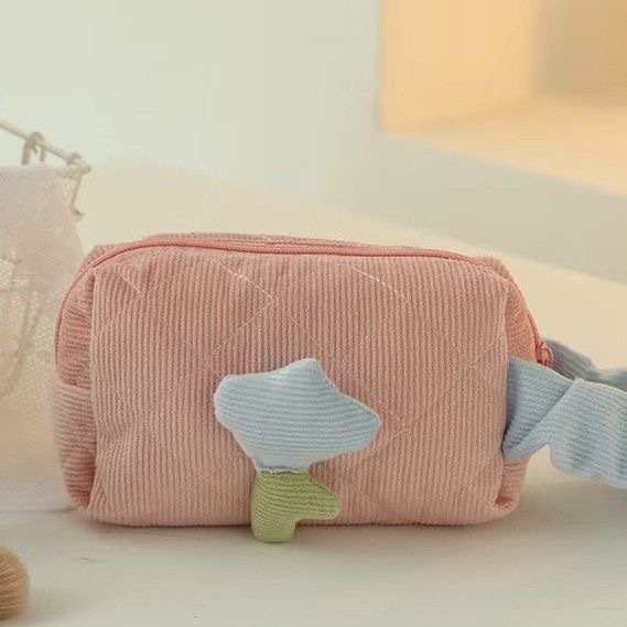 Corduroy Makeup Bag