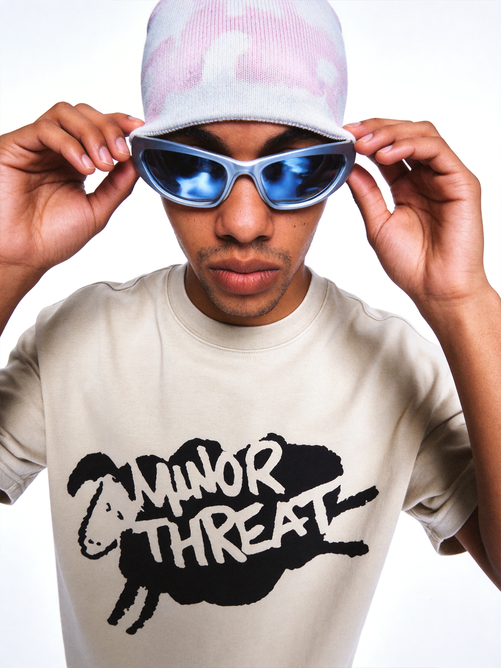 Minor Threat 'Out of Step' Sheep Graphic T-Shirt | Vintage Wash Punk Rock Band Tee-Knotfolks