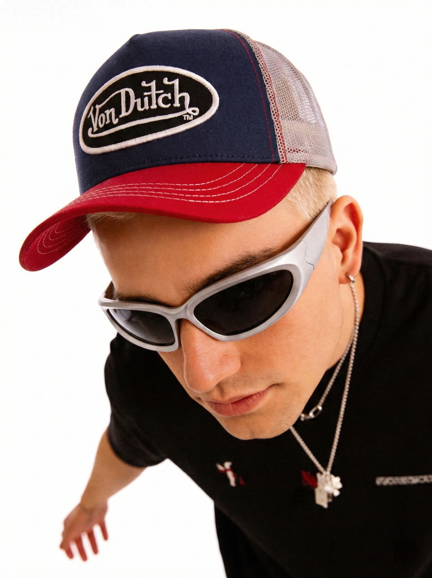 Von Dutch Classic Trucker Hat - Y2K Vintage Style Mesh Snapback Cap for Men & Women-Knotfolks