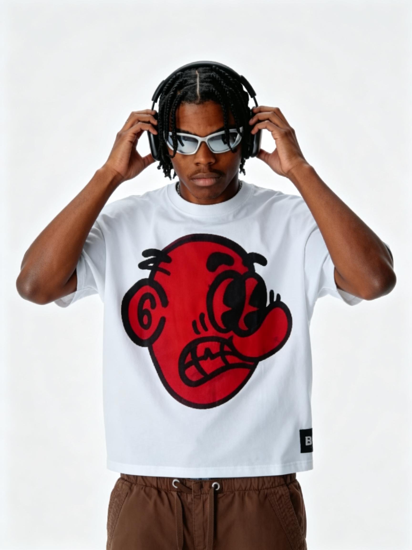 Vintage Washed "Take Money" Silhouette Graphic Tee | Distressed Urban Streetwear Shirt