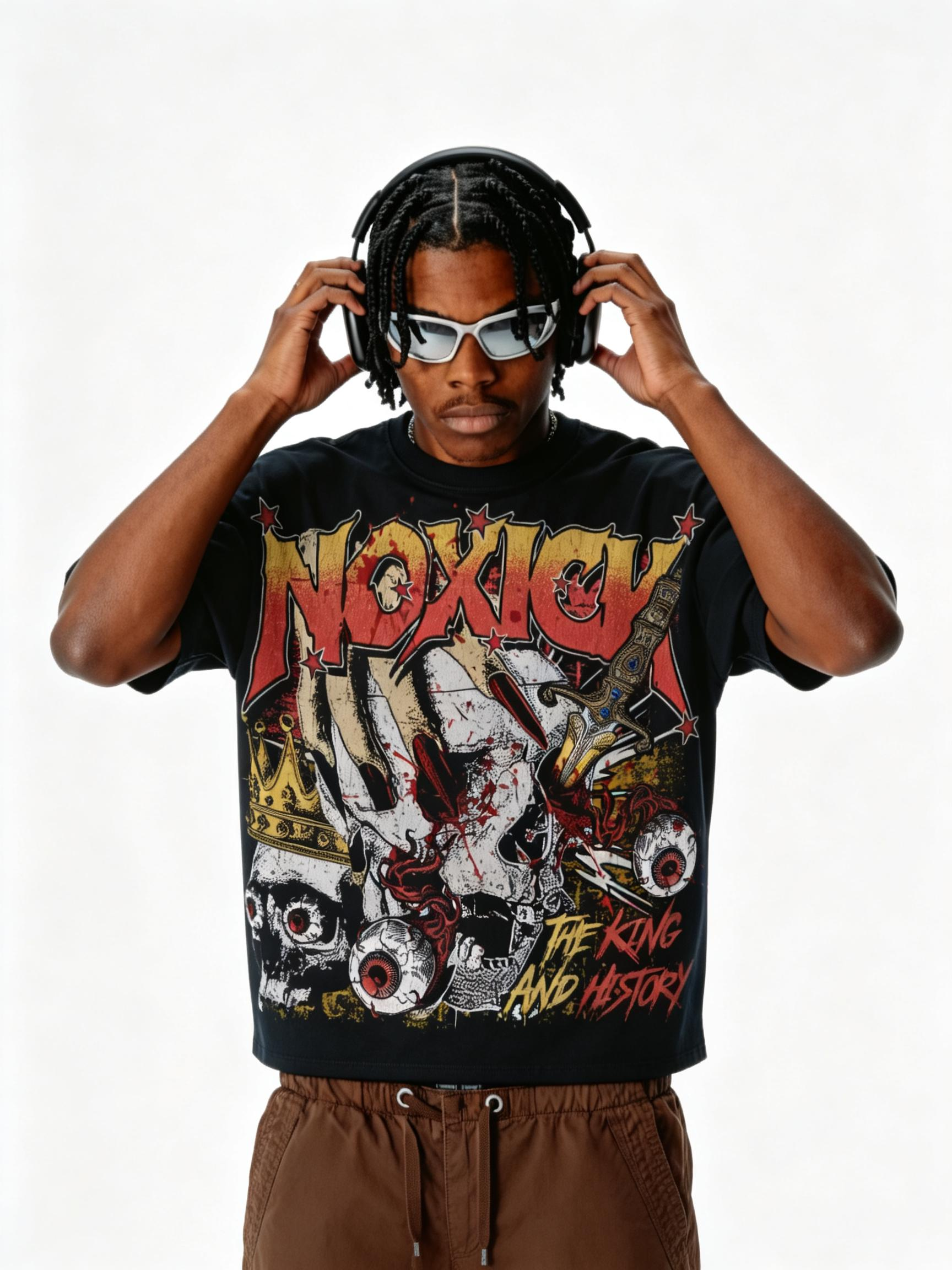 Vintage Washed "Take Money" Silhouette Graphic Tee | Distressed Urban Streetwear Shirt