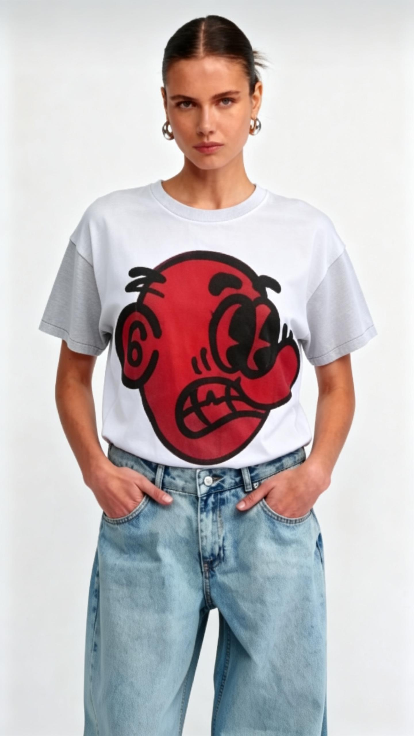 Retro Edgy Streetwear Graphic Tees | Distressed Oversized Fit Collection-Knotfolks