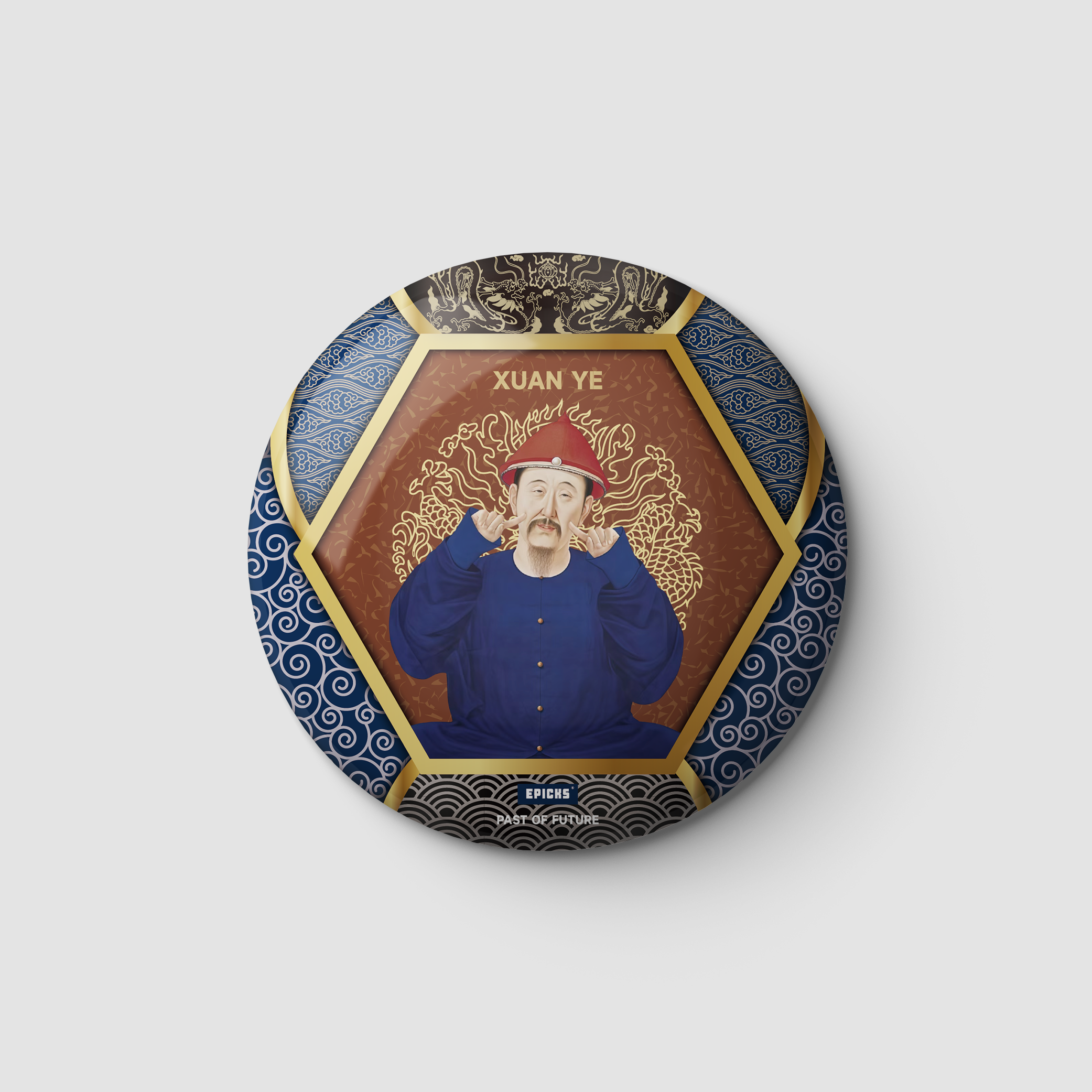 Dragon-Pattern Refraction Badge