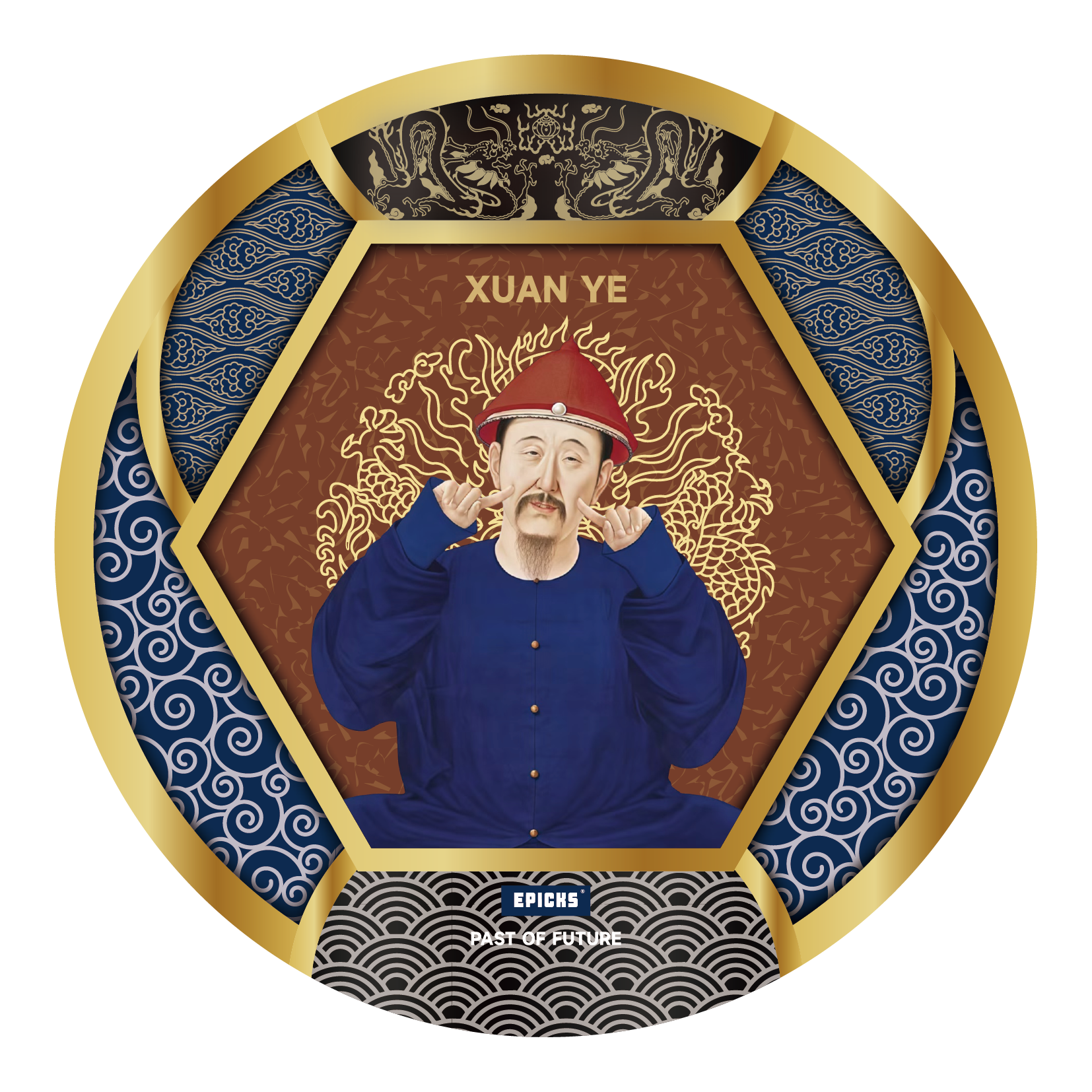 Dragon-Pattern Refraction Badge