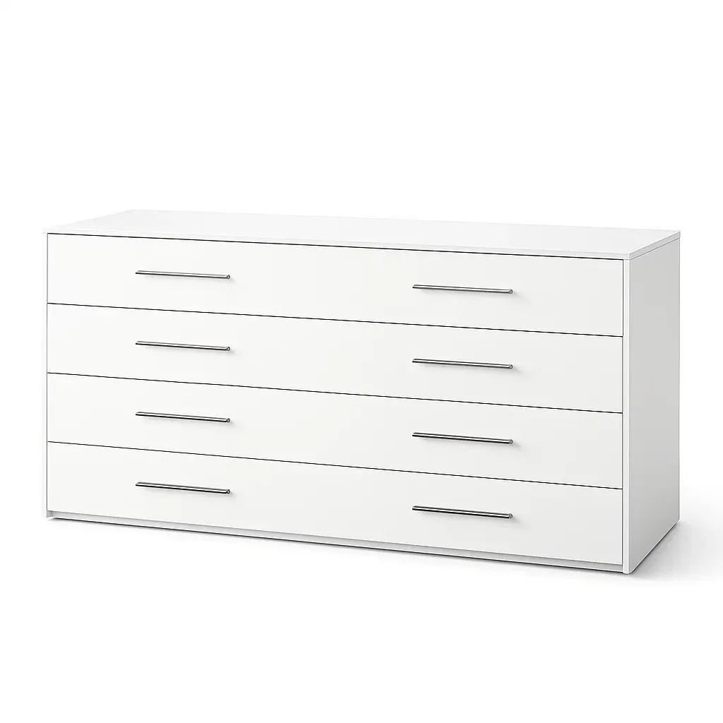 Kommode mit Schubladen MDF Weiß 120 x 77 x 40 cm-Sofioma