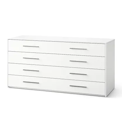 Kommode mit Schubladen MDF Weiß 120 x 77 x 40 cm-Sofioma