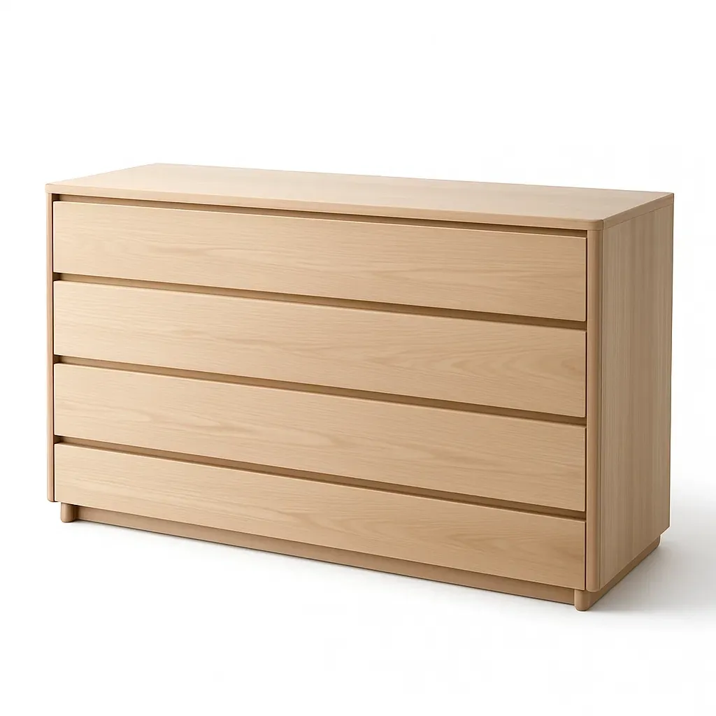 Kommode mit Schubladen aus Holz mit 4 Schubladen Eiche Furnier-Sofioma