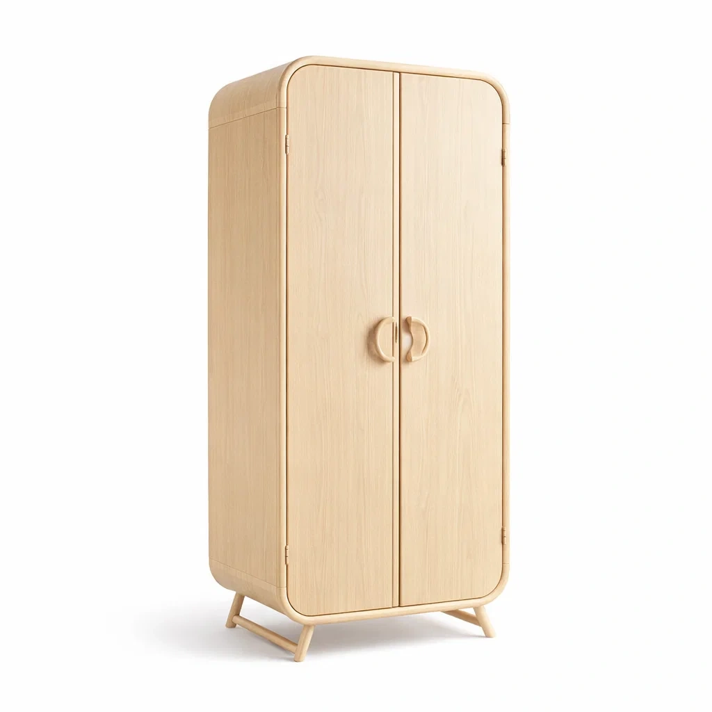 Kleiderschrank Holz Eicheoptik-Sofioma