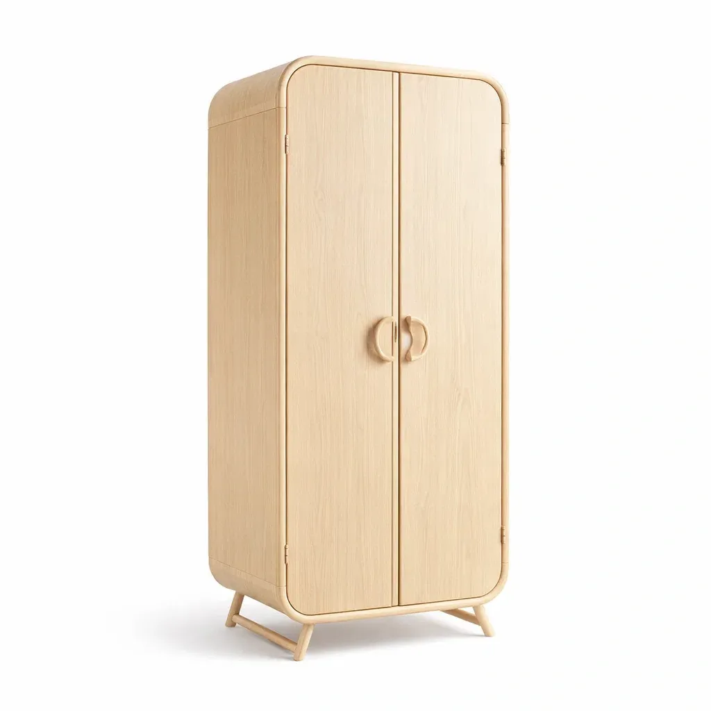 Kleiderschrank Holz Eicheoptik-Sofioma