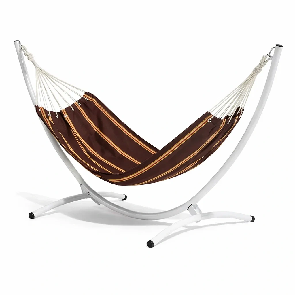 Hängematte mit Gestell Polyester Braun/Orange-Sofioma