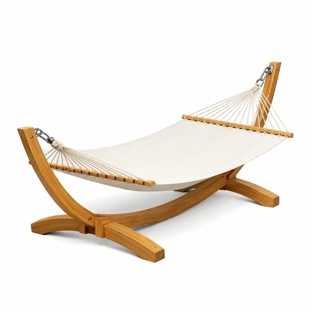 Hängematte Set Holz Baumwolle Beige-Sofioma