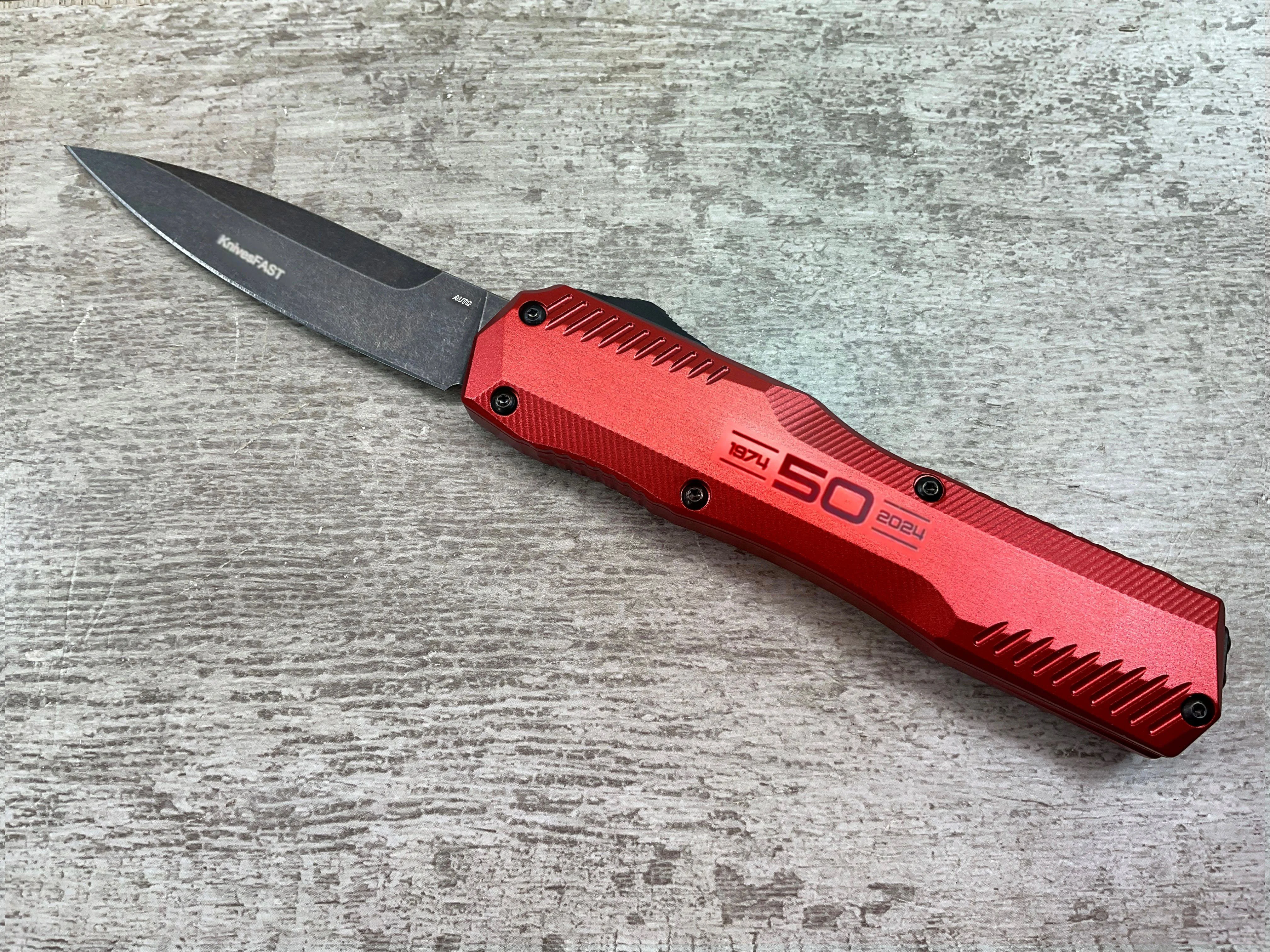 ⚡Last Day 70% OFF丨Kershaw 9000R Matt Diskin OTF AUTO Knife (🎉50th Anniversary Edition🎉)