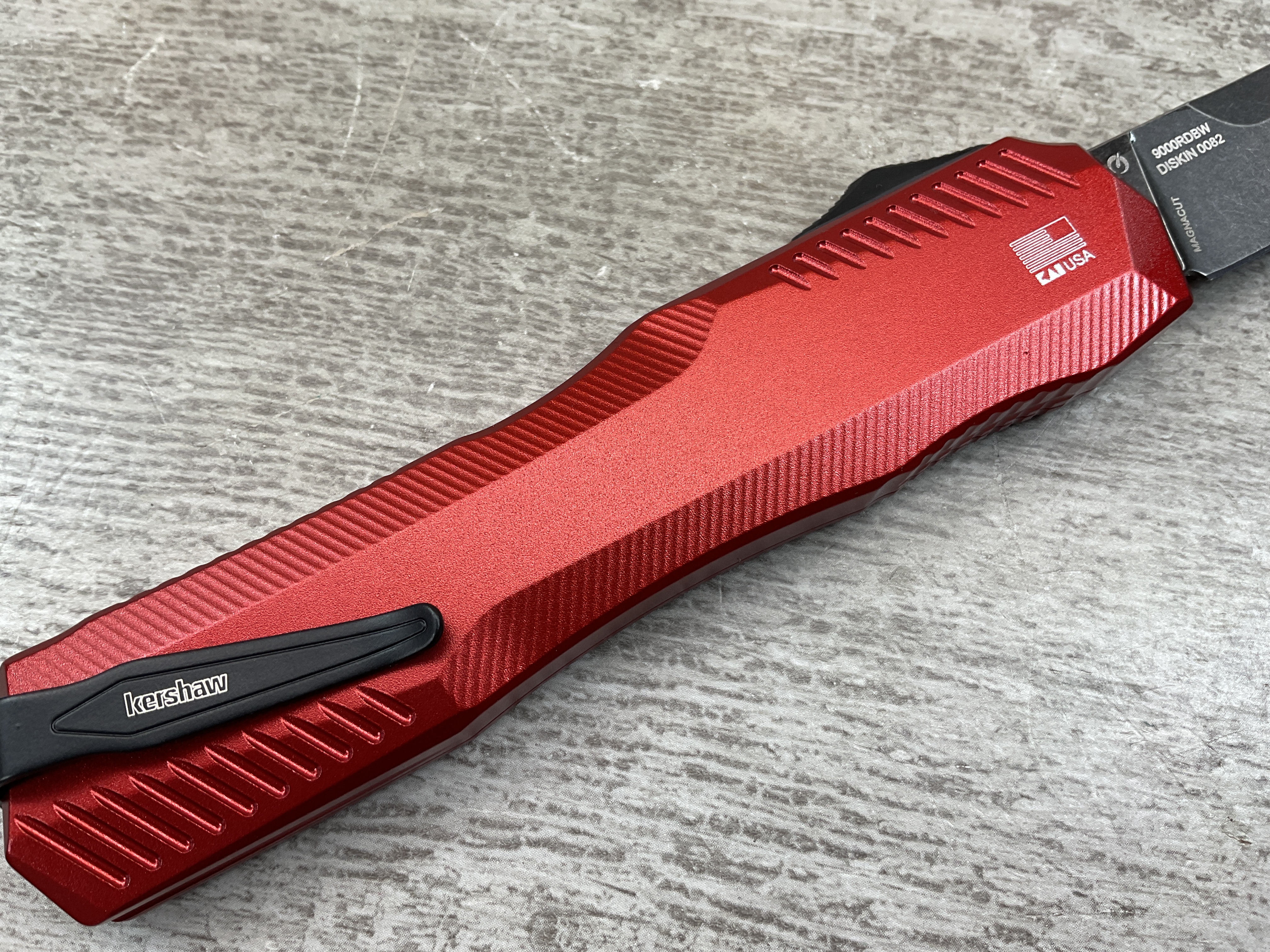 ⚡Last Day 70% OFF丨Kershaw 9000R Matt Diskin OTF AUTO Knife (🎉50th Anniversary Edition🎉)