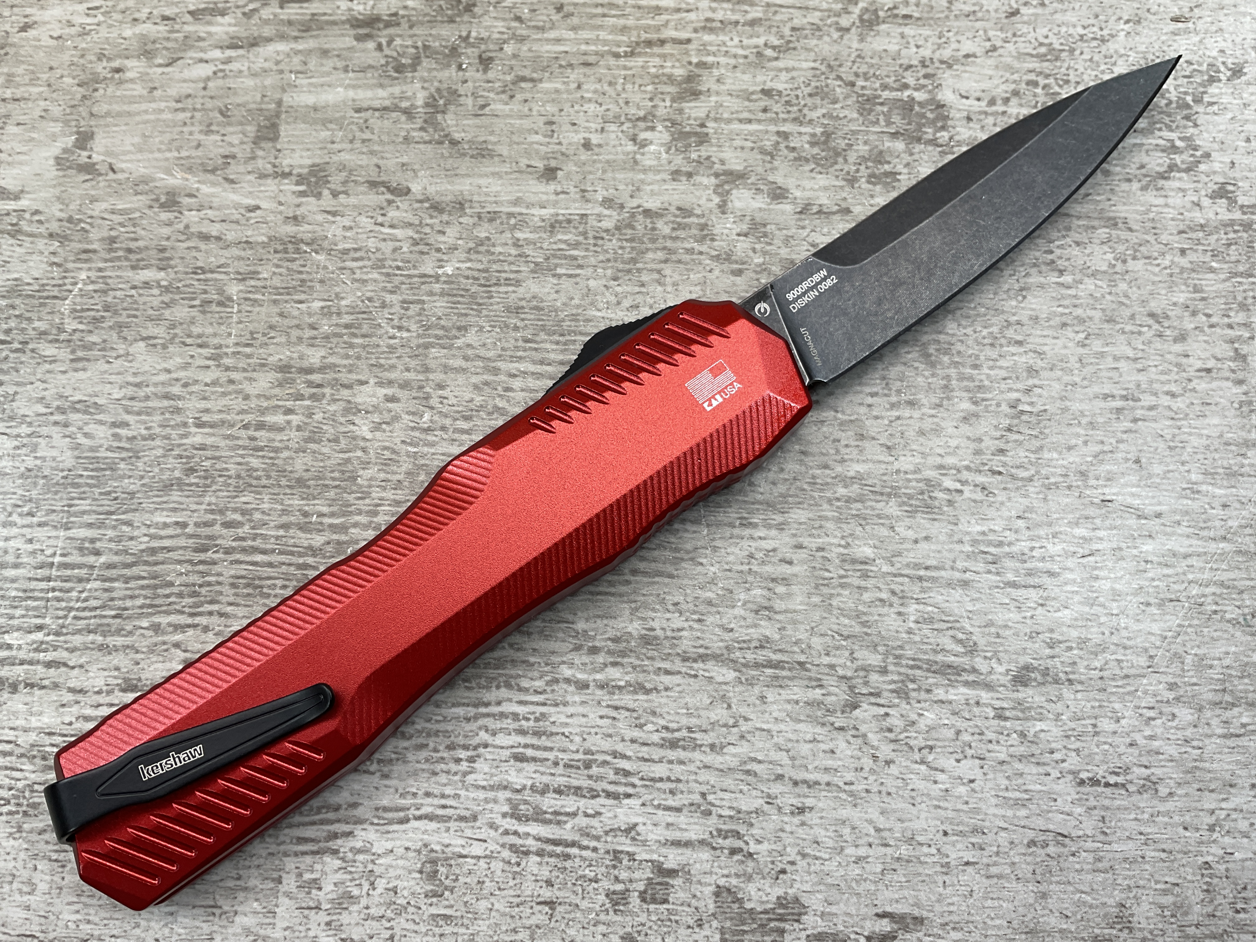 ⚡Last Day 70% OFF丨Kershaw 9000R Matt Diskin OTF AUTO Knife (🎉50th Anniversary Edition🎉)