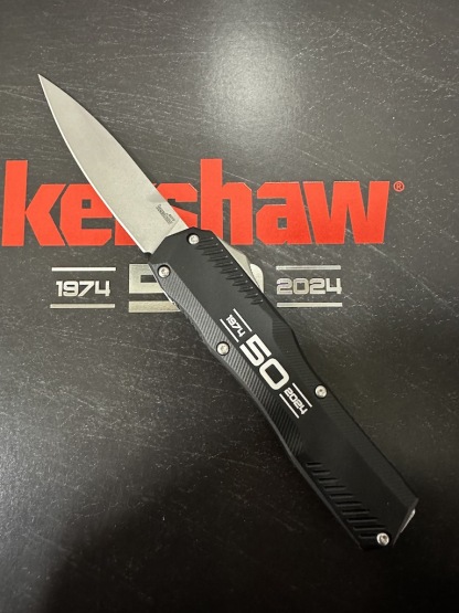 ⚡Last Day 70% OFF丨Kershaw 9000R Matt Diskin OTF AUTO Knife (🎉50th Anniversary Edition🎉)