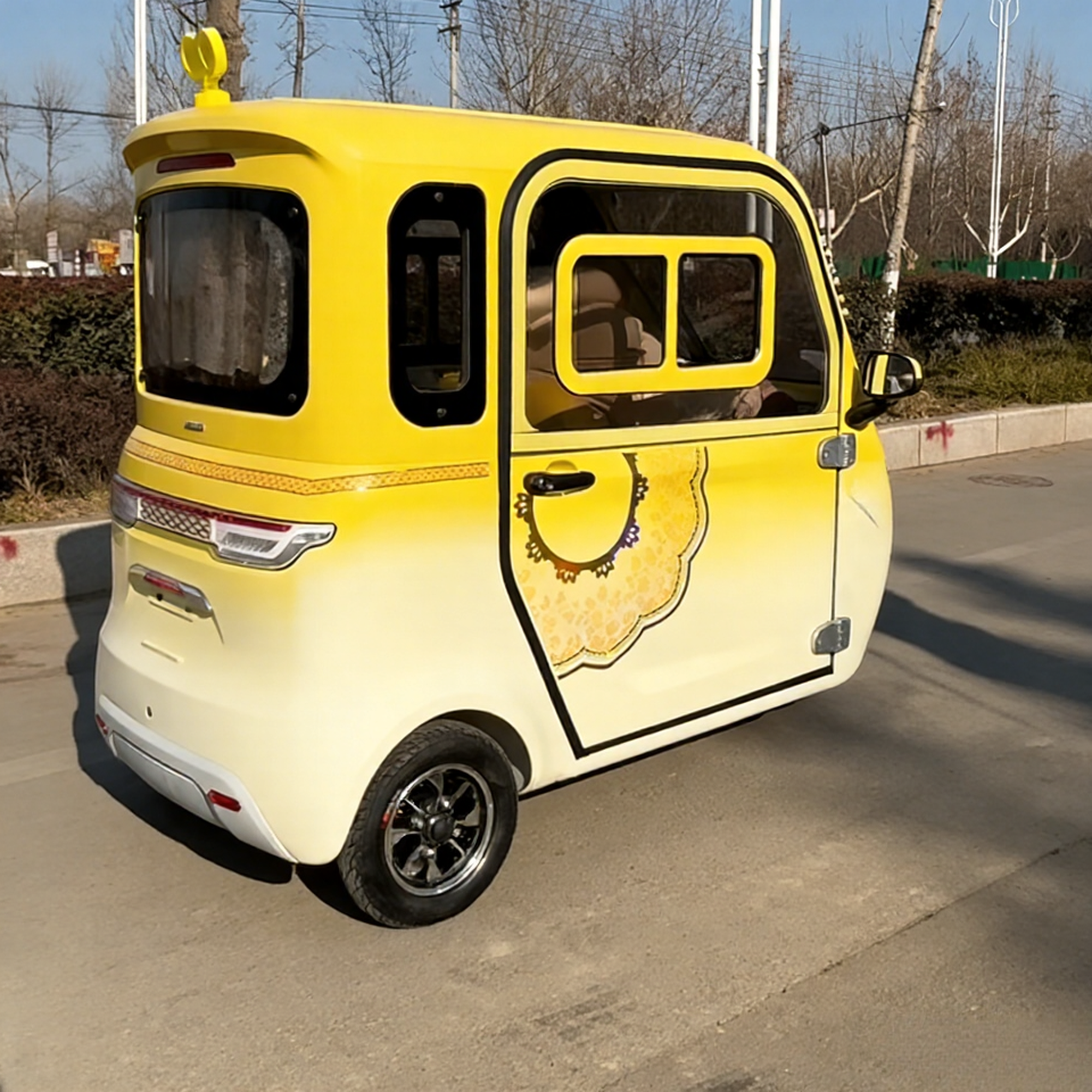Leisure and vacation electric tricycle