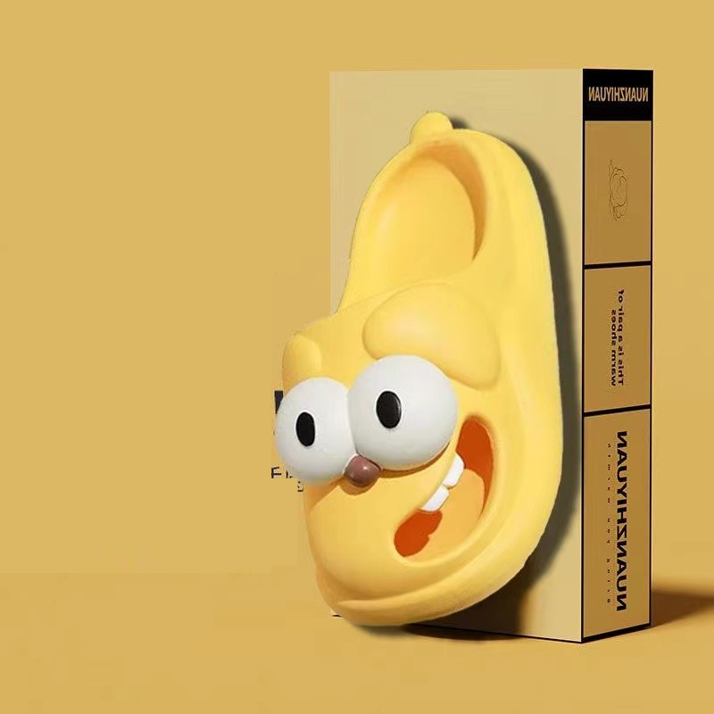 Cute Tongue-Shaped Indoor Cartoon Sandals