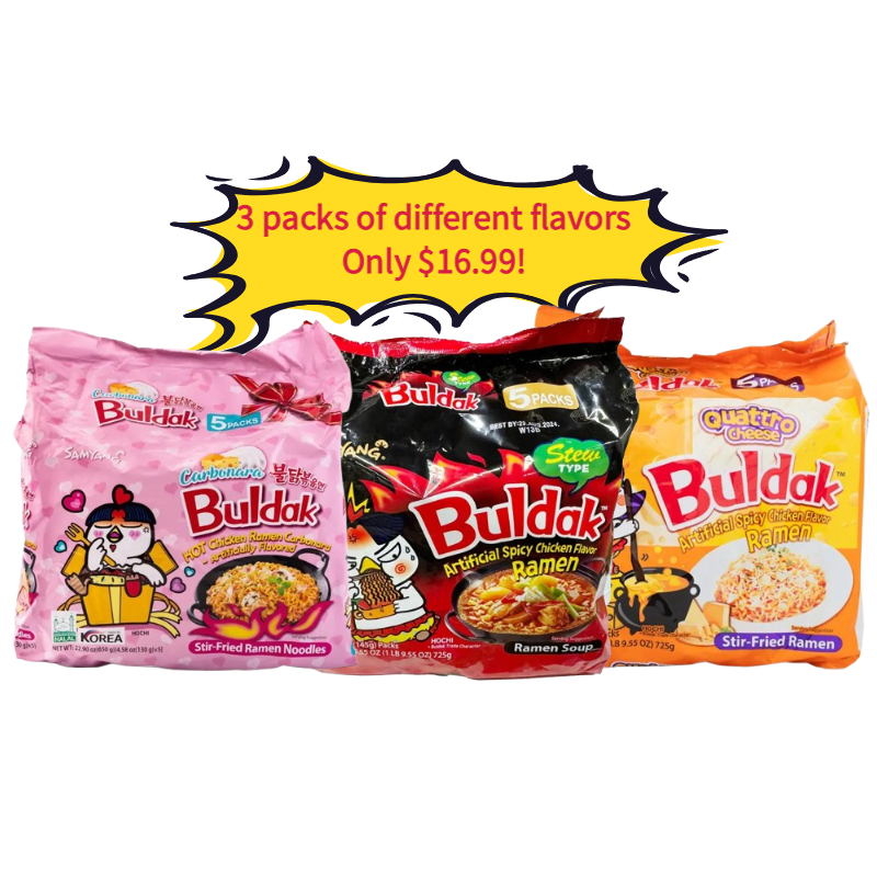 Turkey Ramen Carbonane Spicy Chicken Flavor 5-pack (3 large packs for only $16.99)