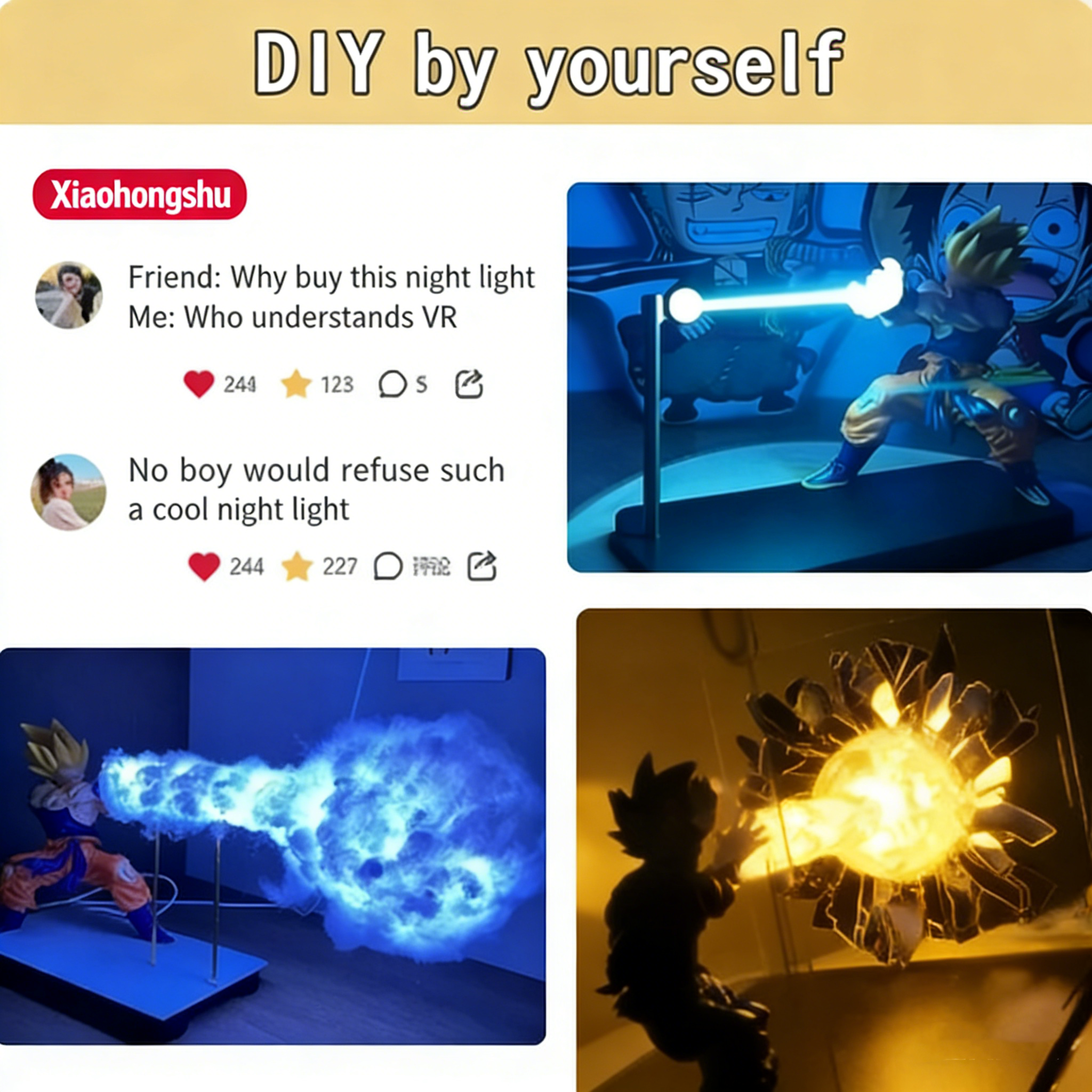 Magnetic levitation night light, decorative item, toy, birthday gift box