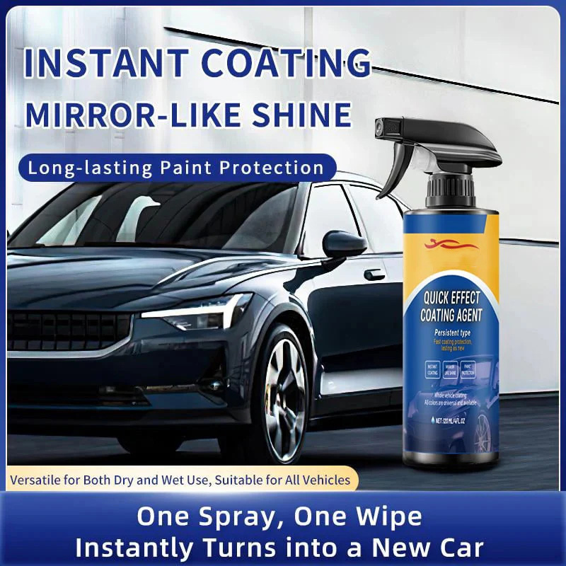 Automotive quick-acting coating spray