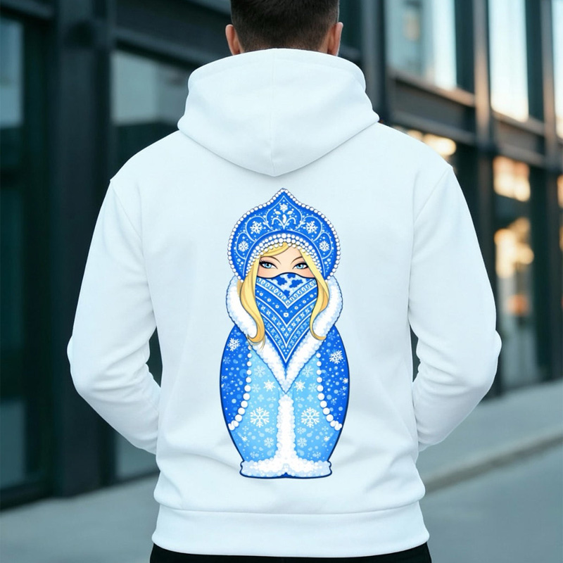 Matryoshka doll print hoodie