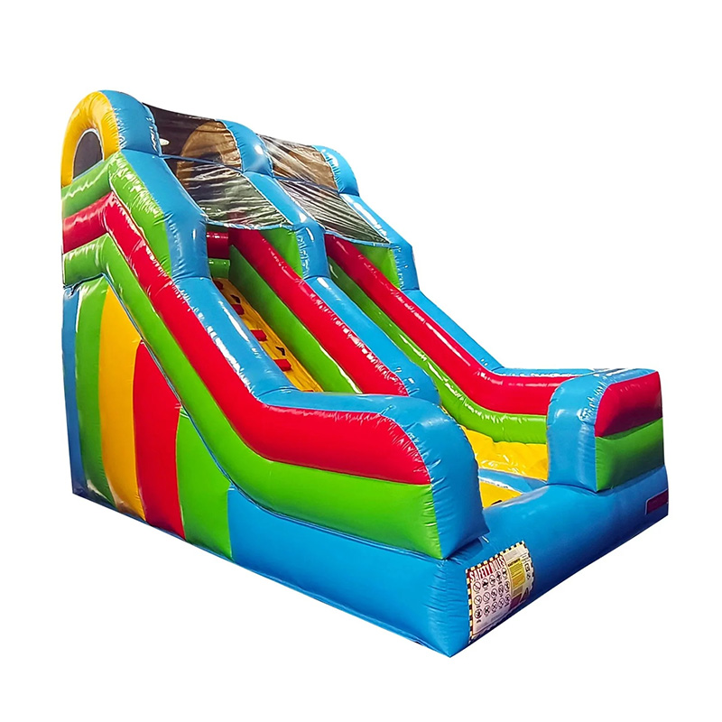 Double Rainbow Inflatable Slide