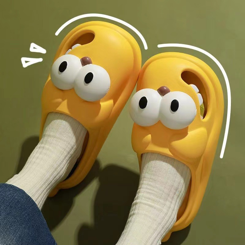 Cute Tongue-Shaped Indoor Cartoon Sandals