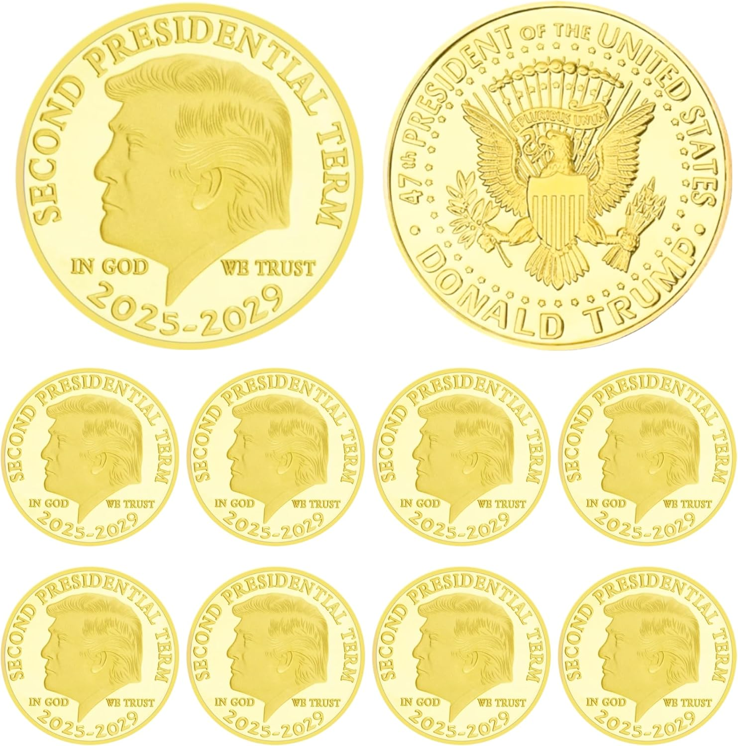 9pc 2025-2029 Series Presidential Commemorative Coin, Presidential Commemorative Gifts