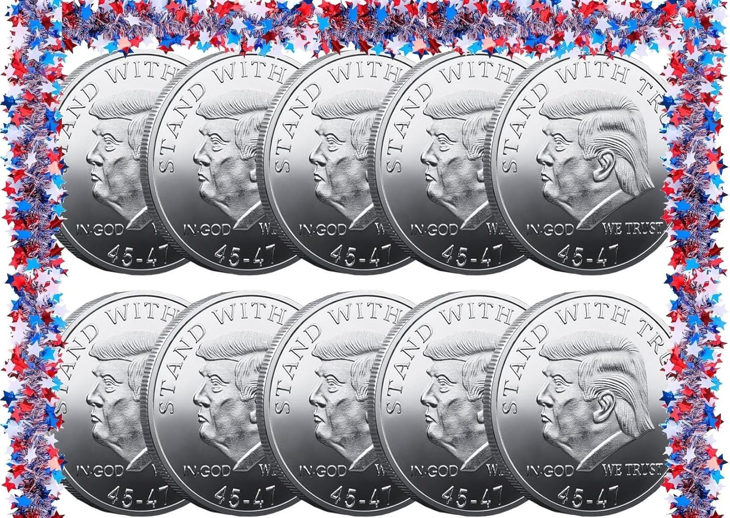 9pc 2025-2029 Series Presidential Commemorative Coin, Presidential Commemorative Gifts