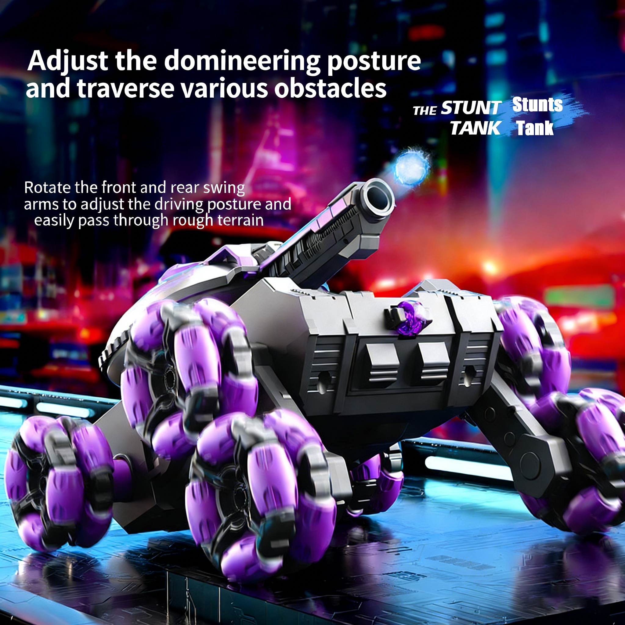 Remote-controlled water bullet tank toy off-road vehicle