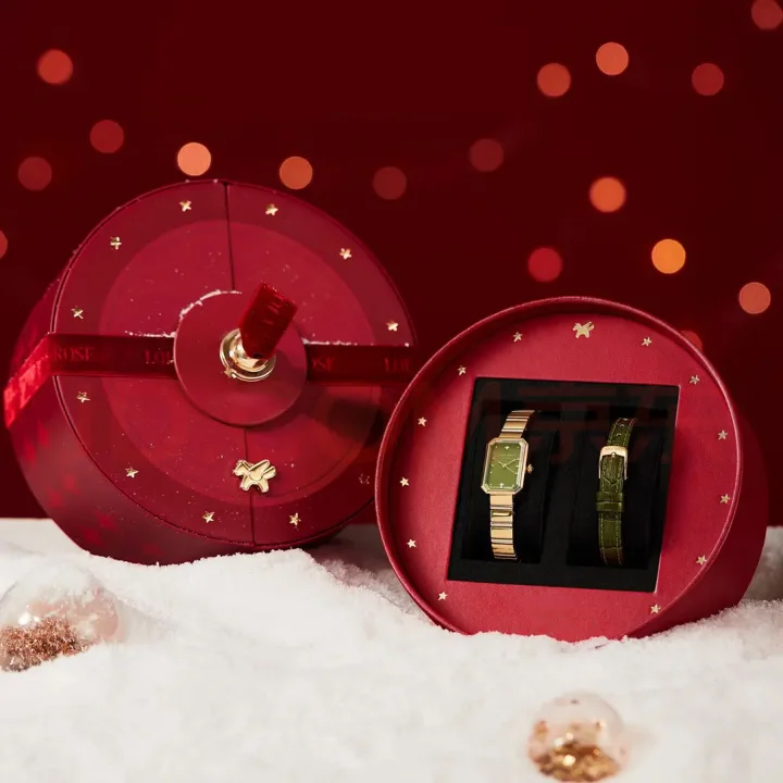 Green Agate Sugar Cube Watch