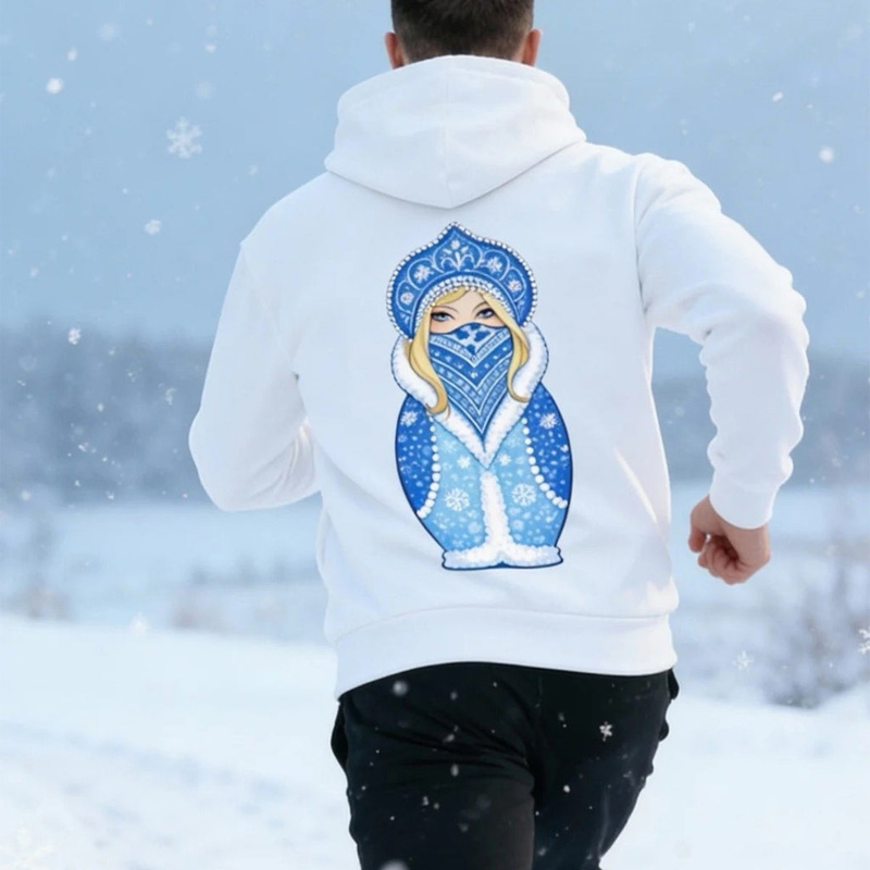 Matryoshka doll print hoodie