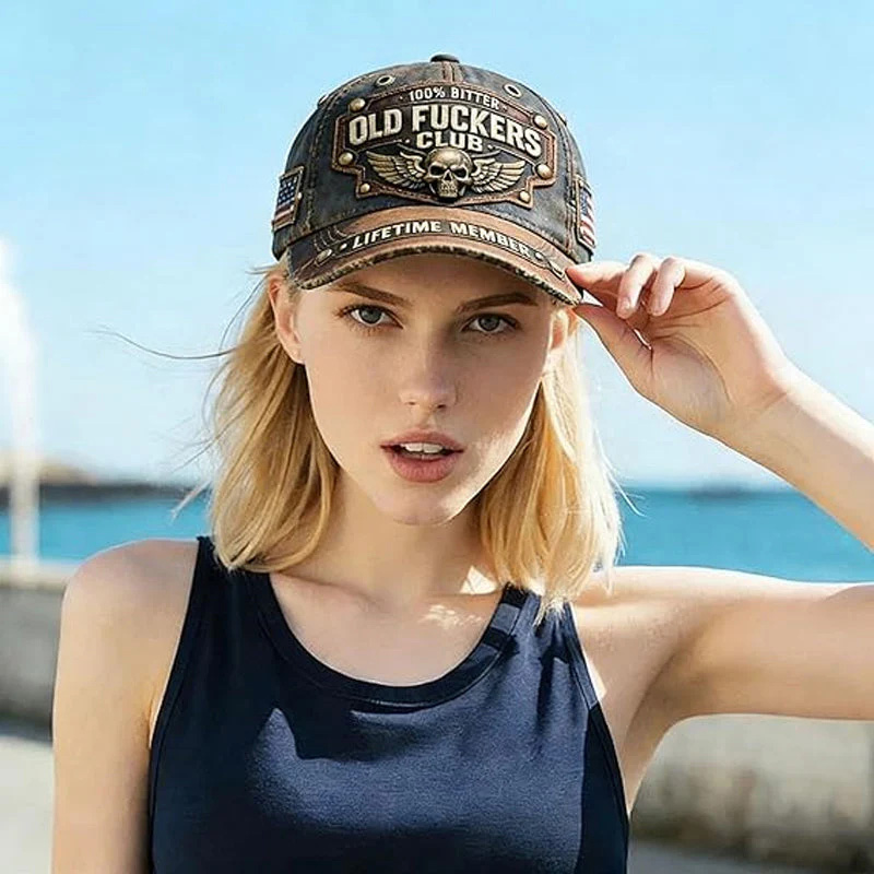 Retro embroidered hat