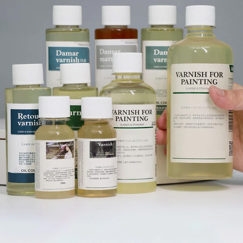 Glazing oil colorless oil paint protective medium