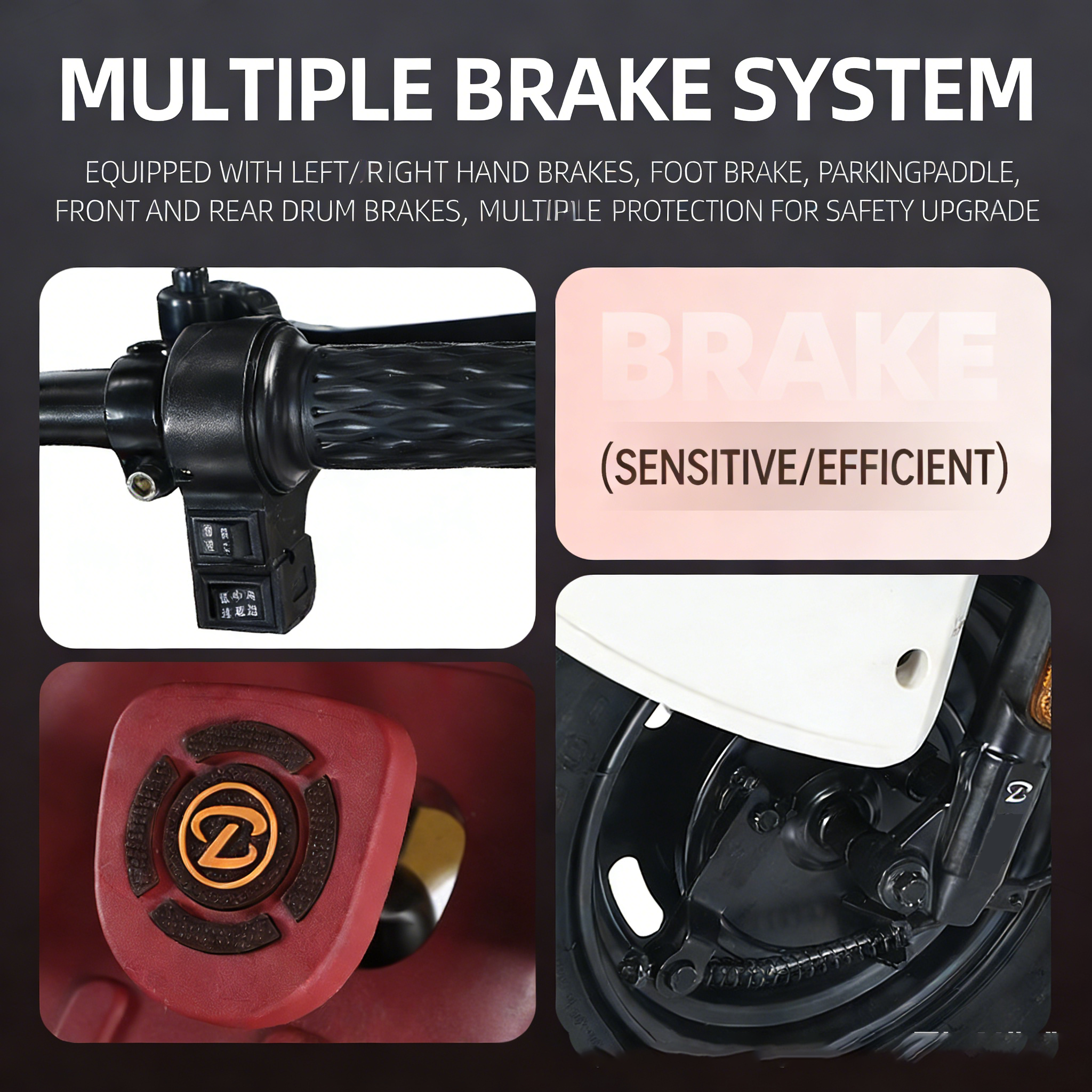 Leisure and vacation electric tricycle