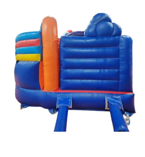 Space-themed inflatable castle