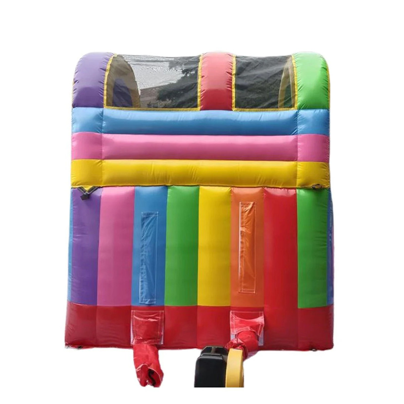 Rainbow Double-Channel Inflatable Slide