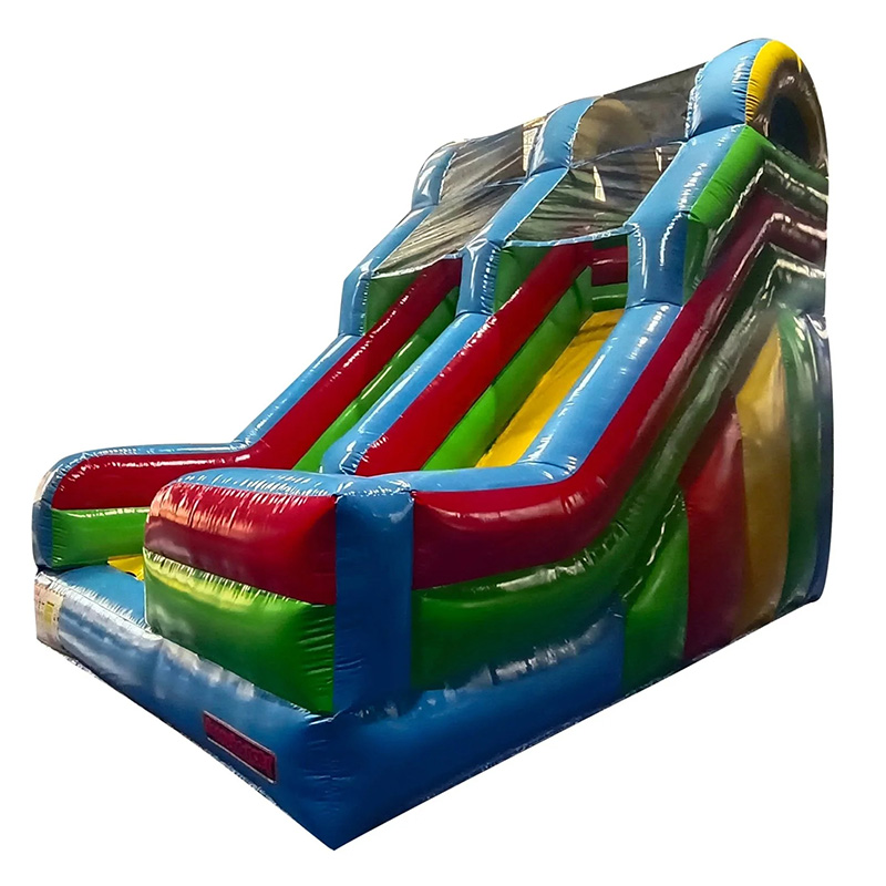 Double Rainbow Inflatable Slide