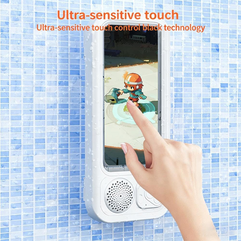 Bathroom Waterproof Phone Holder Speaker
