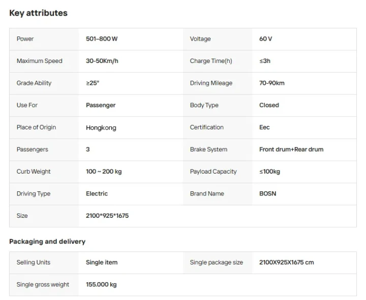 Leisure and vacation electric tricycle