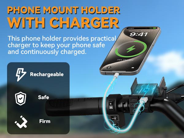 YOULON Electric Bike for Adults 1500W Peak 20" Fat Tire All-Terrain E-Bike 30 MPH Electric Dirt Bike for Road Sand Mountain Snow - 48V 20 AH Battery Powered Electric Motorcycle, Full Suspension E Bike